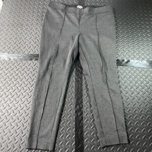H&M Pants Mens XL Gray Slim Fit Stretch Dress Trousers Pull On Work Office